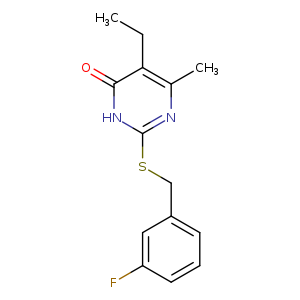 5-ethyl-2-{[(3-fluorophenyl)methyl]sulfanyl}-6-methyl-3,4-dihydropyrimidin-4-one