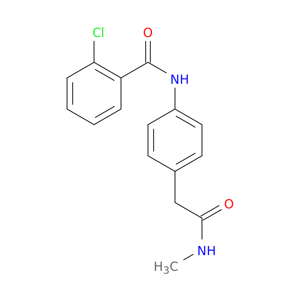 2-chloro-N-{4-[(methylcarbamoyl)methyl]phenyl}benzamide