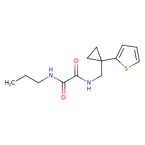 N-propyl-N'-{[1-(thiophen-2-yl)cyclopropyl]methyl}ethanediamide