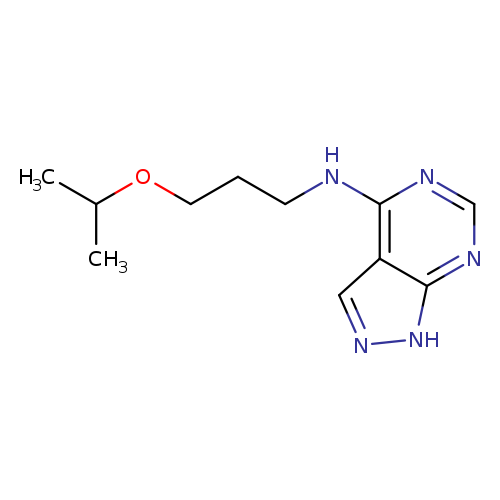 N-[3-(propan-2-yloxy)propyl]-1H-pyrazolo[3,4-d]pyrimidin-4-amine