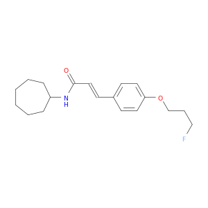 (2E)-N-cycloheptyl-3-[4-(3-fluoropropoxy)phenyl]prop-2-enamide