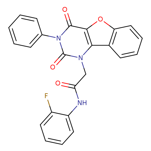 2-{4,6-dioxo-5-phenyl-8-oxa-3,5-diazatricyclo[7.4.0.0^{2,7}]trideca-1(9),2(7),10,12-tetraen-3-yl}-N-(2-fluorophenyl)acetamide