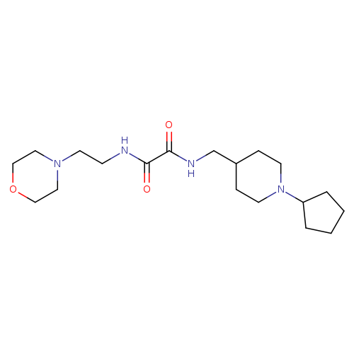 N'-[(1-cyclopentylpiperidin-4-yl)methyl]-N-[2-(morpholin-4-yl)ethyl]ethanediamide