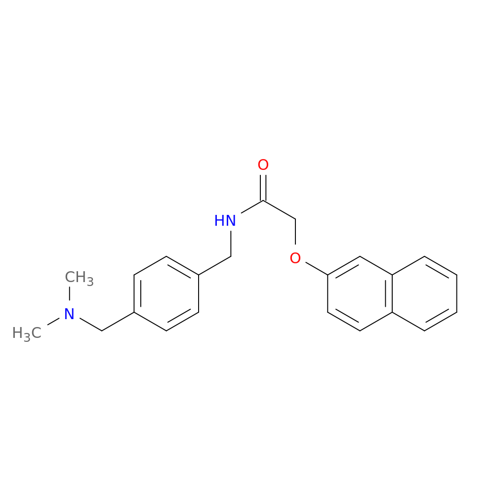 N-({4-[(dimethylamino)methyl]phenyl}methyl)-2-(naphthalen-2-yloxy)acetamide
