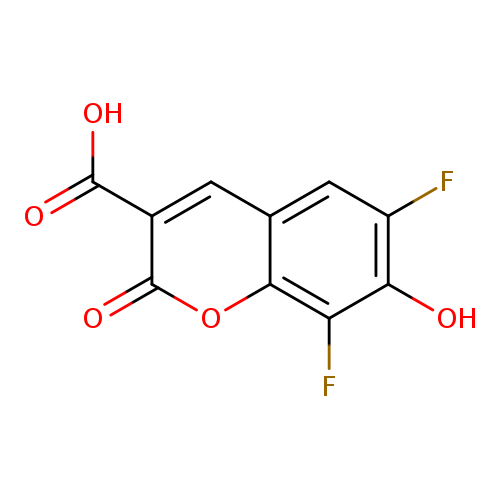 2H-1-Benzopyran-3-carboxylic acid, 6,8-difluoro-7-hydroxy-2-oxo-