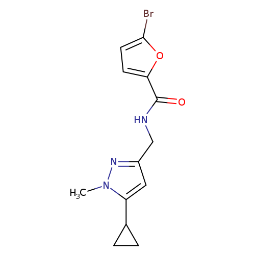 5-bromo-N-[(5-cyclopropyl-1-methyl-1H-pyrazol-3-yl)methyl]furan-2-carboxamide