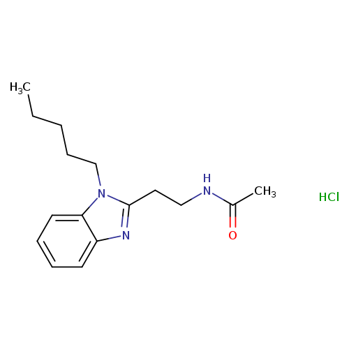 N-[2-(1-pentyl-1H-1,3-benzodiazol-2-yl)ethyl]acetamide hydrochloride