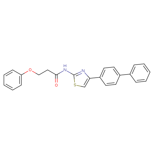 N-(4-{[1,1'-biphenyl]-4-yl}-1,3-thiazol-2-yl)-3-phenoxypropanamide