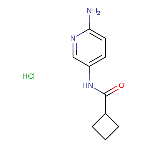 N-(6-aminopyridin-3-yl)cyclobutanecarboxamide hydrochloride
