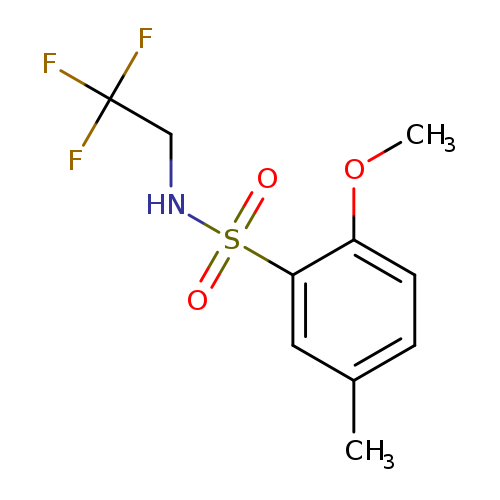 2-methoxy-5-methyl-N-(2,2,2-trifluoroethyl)benzene-1-sulfonamide