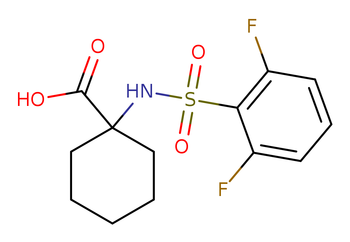 1-((2,6-difluorophenyl)sulfonamido)cyclohexane-1-carboxylic acid