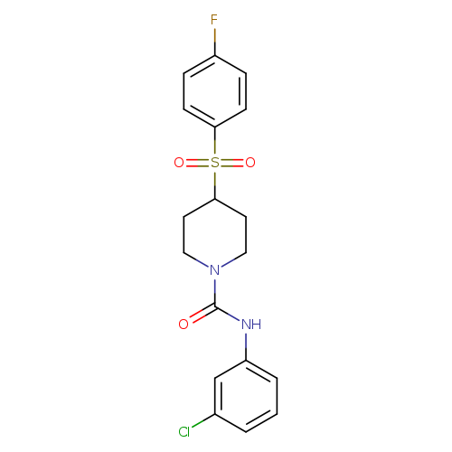 N-(3-chlorophenyl)-4-(4-fluorobenzenesulfonyl)piperidine-1-carboxamide