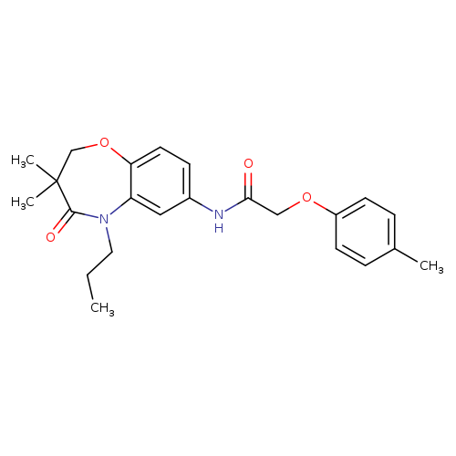 N-(3,3-dimethyl-4-oxo-5-propyl-2,3,4,5-tetrahydro-1,5-benzoxazepin-7-yl)-2-(4-methylphenoxy)acetamide