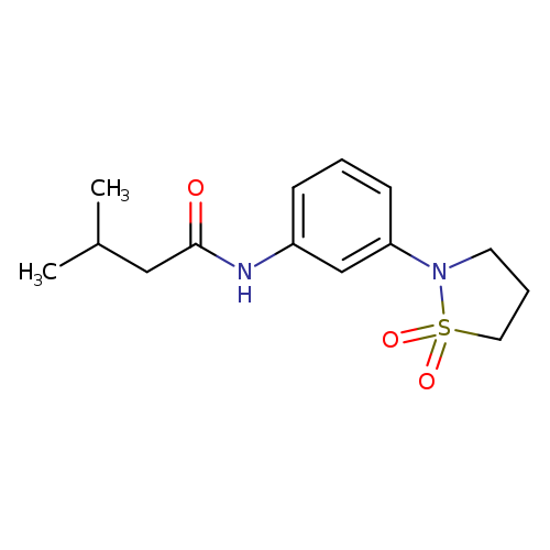 N-[3-(1,1-dioxo-1lambda6,2-thiazolidin-2-yl)phenyl]-3-methylbutanamide