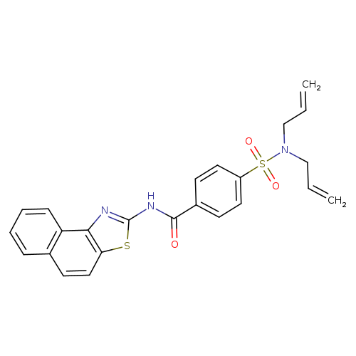 4-[bis(prop-2-en-1-yl)sulfamoyl]-N-{naphtho[1,2-d][1,3]thiazol-2-yl}benzamide