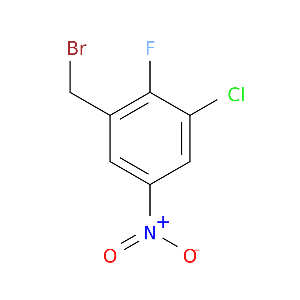1-(bromomethyl)-3-chloro-2-fluoro-5-nitrobenzene