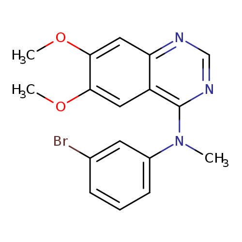 4-Quinazolinamine, N-(3-bromophenyl)-6,7-dimethoxy-N-methyl-