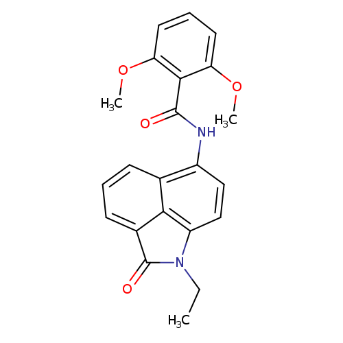 N-{2-ethyl-3-oxo-2-azatricyclo[6.3.1.0^{4,12}]dodeca-1(11),4,6,8(12),9-pentaen-9-yl}-2,6-dimethoxybenzamide