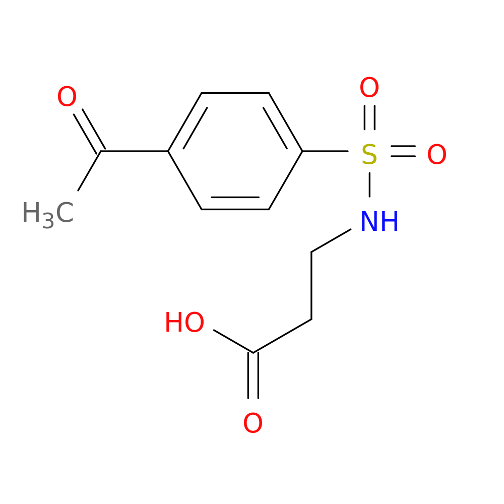 3-(4-Acetylphenylsulfonamido)propanoic acid