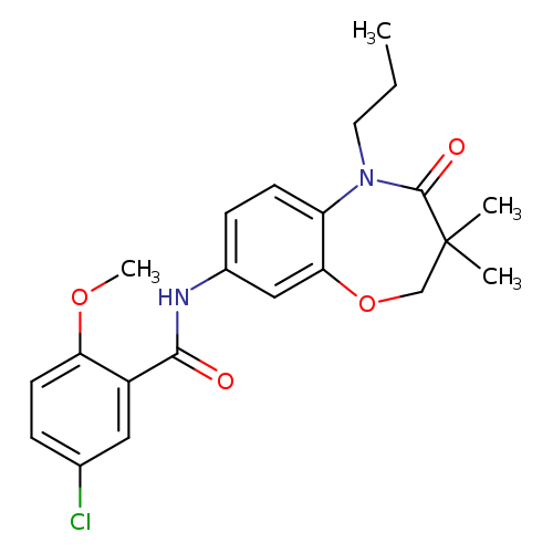 5-chloro-N-(3,3-dimethyl-4-oxo-5-propyl-2,3,4,5-tetrahydro-1,5-benzoxazepin-8-yl)-2-methoxybenzamide