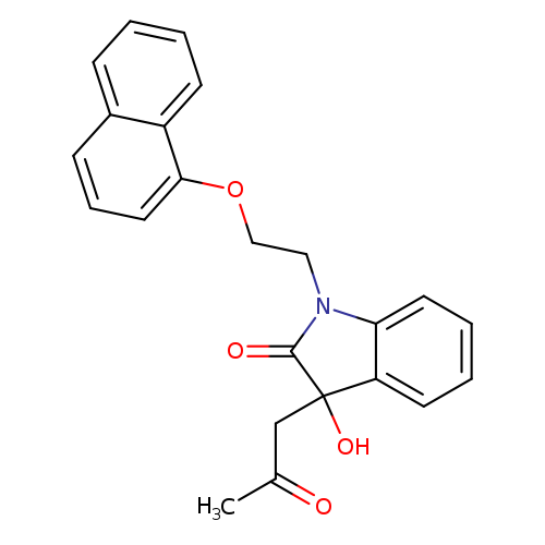 3-hydroxy-1-[2-(naphthalen-1-yloxy)ethyl]-3-(2-oxopropyl)-2,3-dihydro-1H-indol-2-one