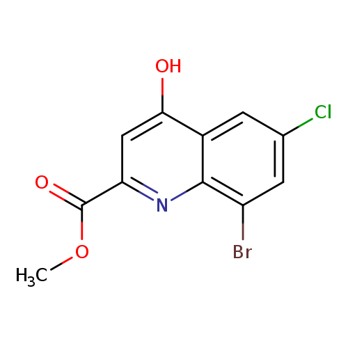 Methyl 8-bromo-6-chloro-4-hydroxyquinoline-2-carboxylate