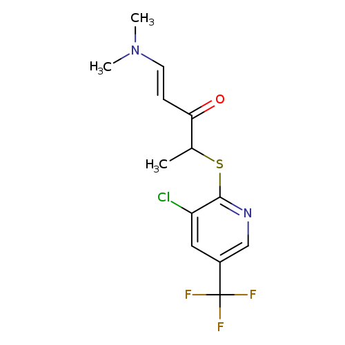 (1E)-4-{[3-chloro-5-(trifluoromethyl)pyridin-2-yl]sulfanyl}-1-(dimethylamino)pent-1-en-3-one