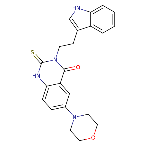 3-[2-(1H-indol-3-yl)ethyl]-6-(morpholin-4-yl)-2-sulfanylidene-1,2,3,4-tetrahydroquinazolin-4-one