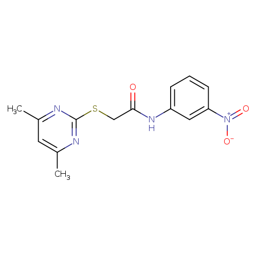 2-[(4,6-dimethylpyrimidin-2-yl)sulfanyl]-N-(3-nitrophenyl)acetamide