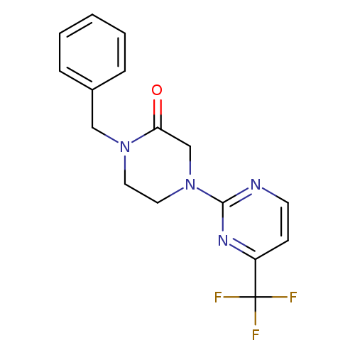 1-benzyl-4-[4-(trifluoromethyl)pyrimidin-2-yl]piperazin-2-one