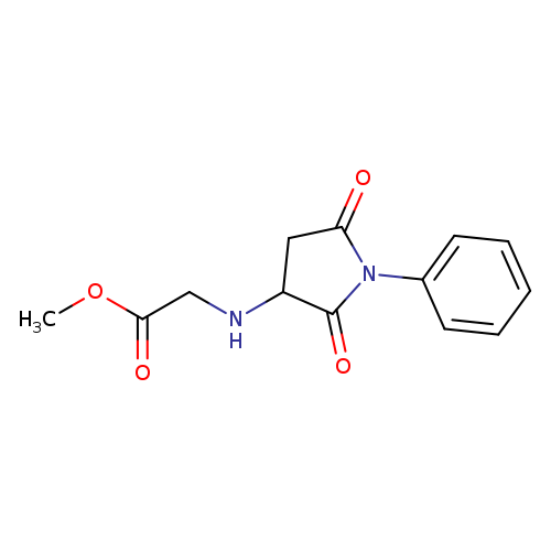 Methyl n-(2,5-dioxo-1-phenylpyrrolidin-3-yl)glycinate