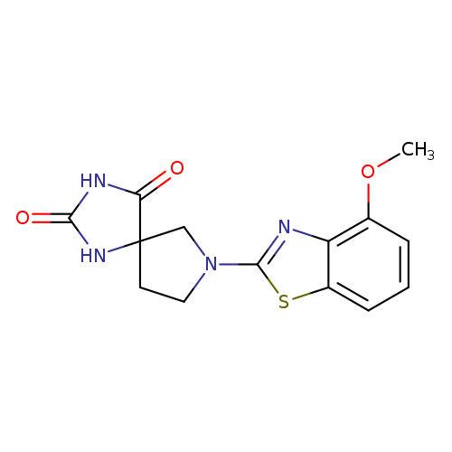 7-(4-methoxy-1,3-benzothiazol-2-yl)-1,3,7-triazaspiro[4.4]nonane-2,4-dione