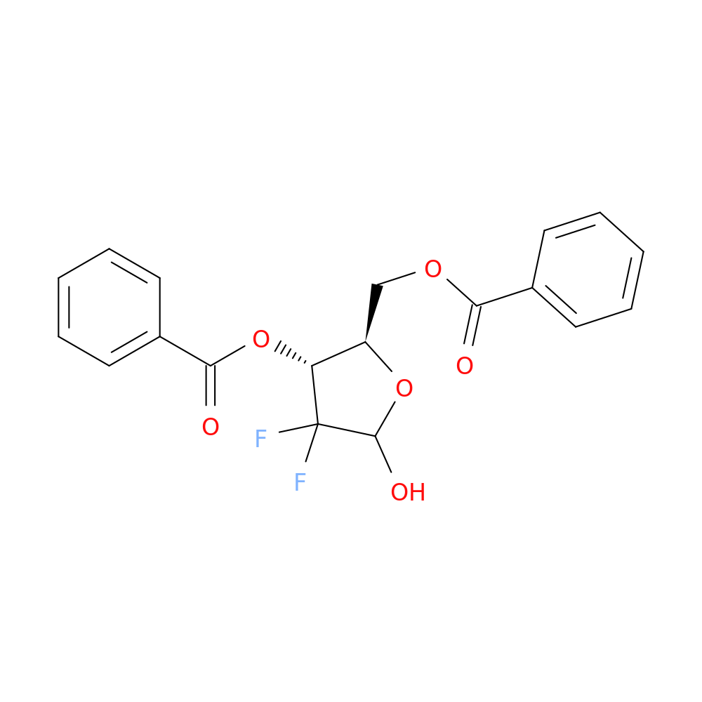 ((2R,3R)-3-(benzoyloxy)-4,4-difluoro-5-hydroxytetrahydrofuran-2-yl)methyl benzoate