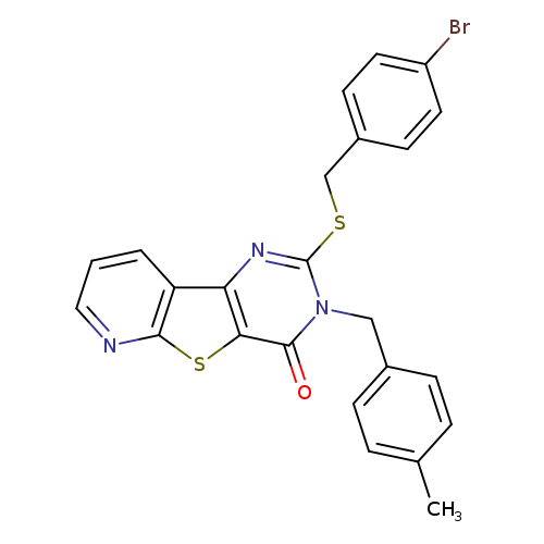 4-{[(4-bromophenyl)methyl]sulfanyl}-5-[(4-methylphenyl)methyl]-8-thia-3,5,10-triazatricyclo[7.4.0.0^{2,7}]trideca-1(9),2(7),3,10,12-pentaen-6-one