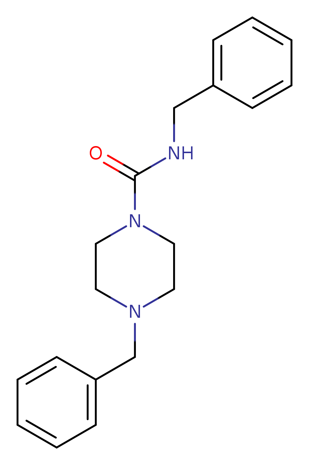 N,4-dibenzylpiperazine-1-carboxamide