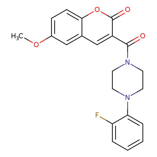 3-[4-(2-fluorophenyl)piperazine-1-carbonyl]-6-methoxy-2H-chromen-2-one