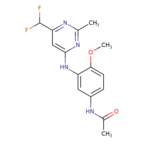 N-(3-{[6-(difluoromethyl)-2-methylpyrimidin-4-yl]amino}-4-methoxyphenyl)acetamide