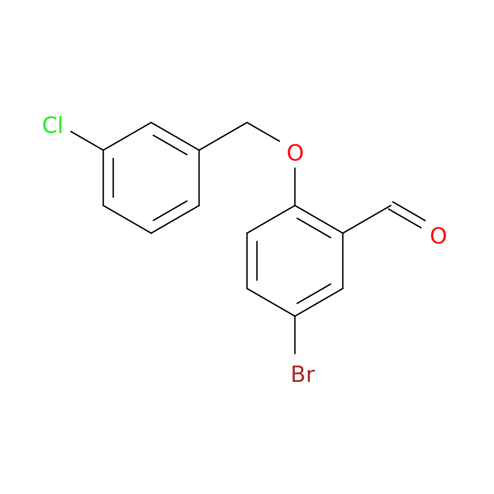 5-Bromo-2-[(3-chlorobenzyl)oxy]benzaldehyde