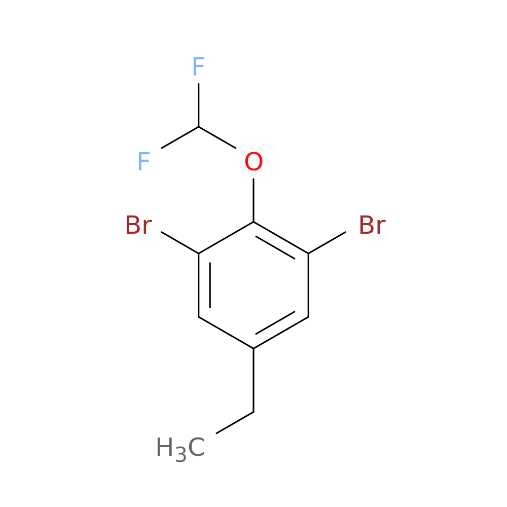 1,3-Dibromo-2-difluoromethoxy-5-ethylbenzene