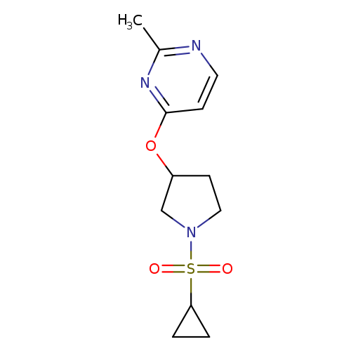 4-{[1-(cyclopropanesulfonyl)pyrrolidin-3-yl]oxy}-2-methylpyrimidine