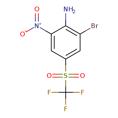 2-Bromo-6-nitro-4-[(trifluoromethyl)sulphonyl]aniline