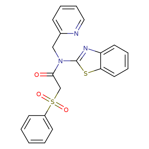 2-(benzenesulfonyl)-N-(1,3-benzothiazol-2-yl)-N-[(pyridin-2-yl)methyl]acetamide