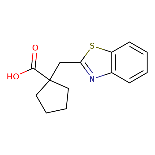 1-(1,3-Benzothiazol-2-ylmethyl)cyclopentanecarboxylic acid