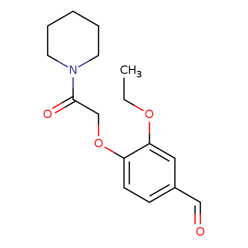 3-ethoxy-4-[2-oxo-2-(piperidin-1-yl)ethoxy]benzaldehyde