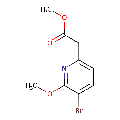 Methyl 2-(5-bromo-6-methoxypyridin-2-yl)acetate