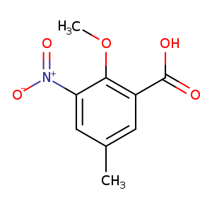 Benzoic acid, 2-methoxy-5-methyl-3-nitro-