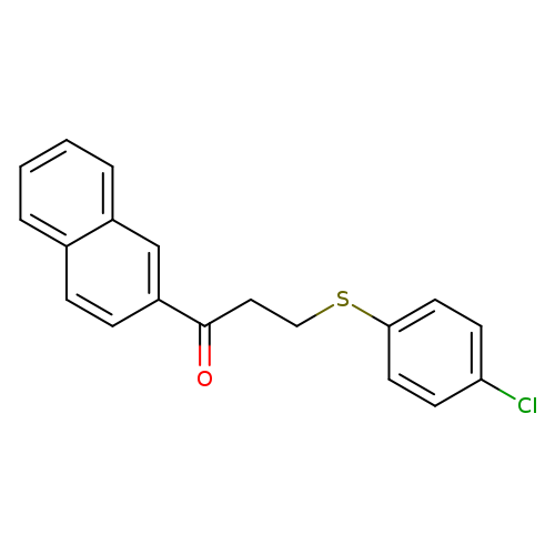 3-[(4-chlorophenyl)sulfanyl]-1-(naphthalen-2-yl)propan-1-one