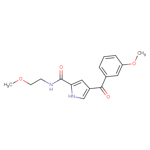 4-(3-methoxybenzoyl)-N-(2-methoxyethyl)-1H-pyrrole-2-carboxamide