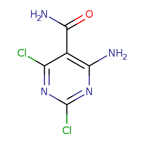 5-Pyrimidinecarboxamide, 4-amino-2,6-dichloro-