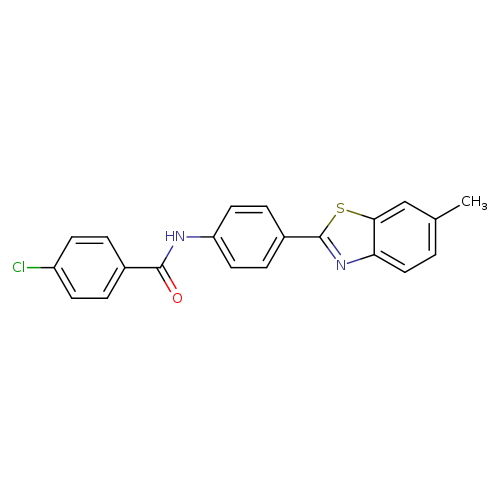 N1-[4-(6-methyl-1,3-benzothiazol-2-yl)phenyl]-4-chlorobenzamide